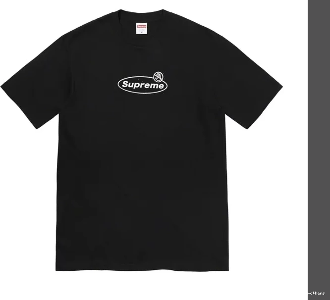 Tee Warning sleeved Warning Logo Black and S White Banner M L XL Short T-shirt 22FW 0813